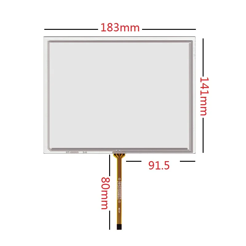 

183*141mm new 8 inch resistive touch screen is suitable for industrial control equipment AT080TN52/AMT9556