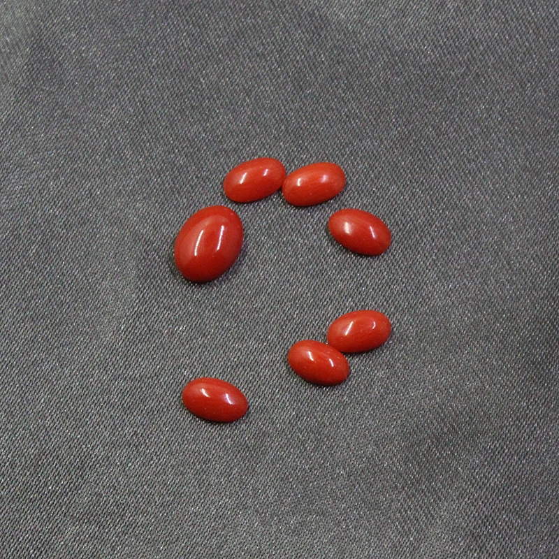 100% Italian Red Coral 4mm*6mm To 8mm*10mm Natural Precious Coral Loose Gemstone for Ring Making Italian Coral for Jewelry Shop