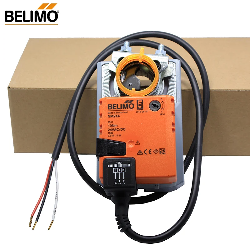 BELIMO 10Nm AC/DC 24V NM24A NM24-TP Damper Actuator for Operating Air Control Dampers in Ventilation and HVAC System