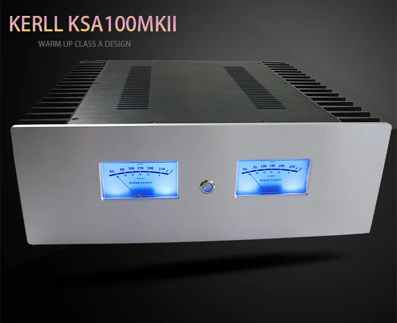 

100W*2 class A KSA100MKII fever hifi pure post amplifier beyond Accuphase 405/Frequency response: 20HZ-20KHZ/ 220V/Dual VU mete