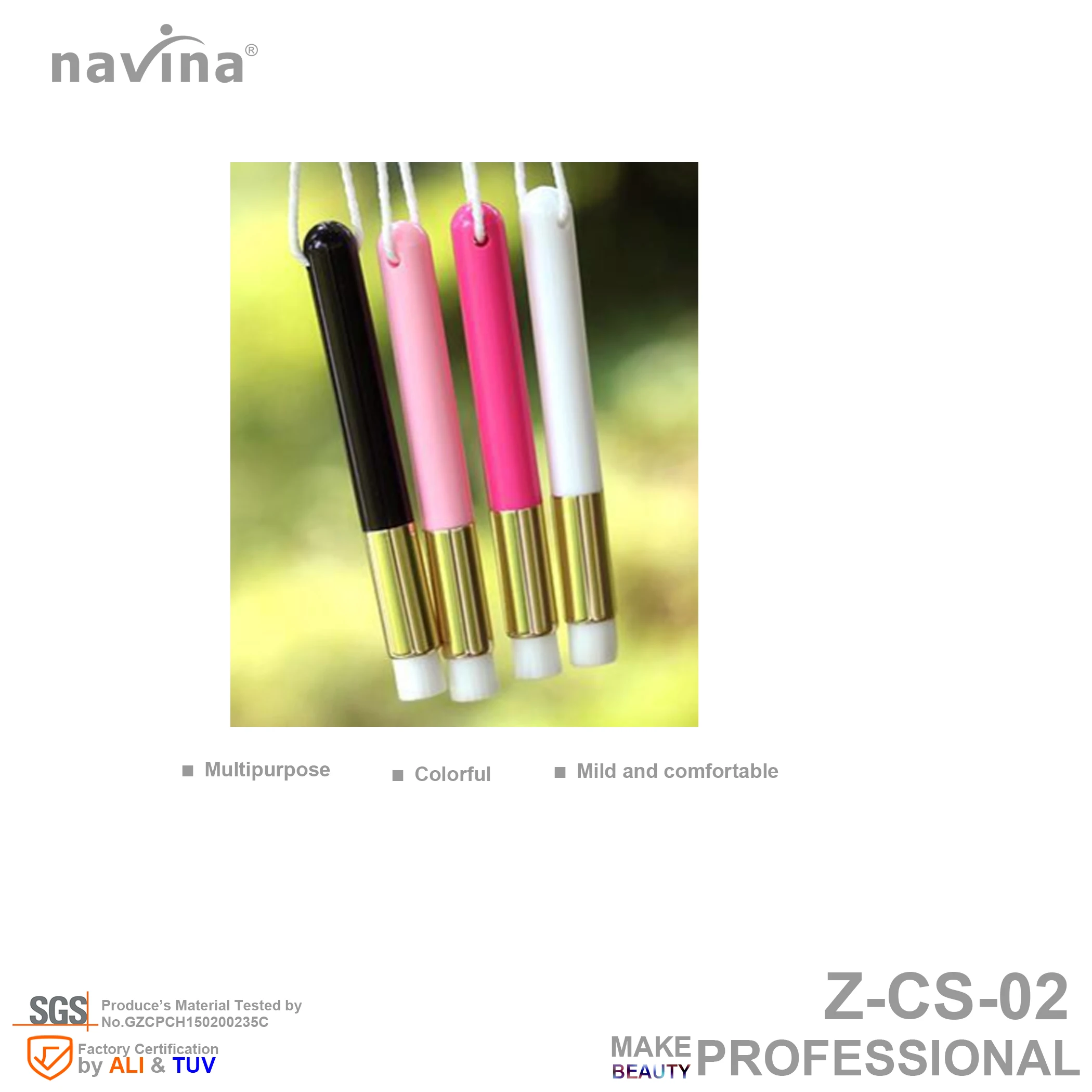 navina oem stick-label, comfortable and soft brush, eyelashes cleaning, foam cleaner