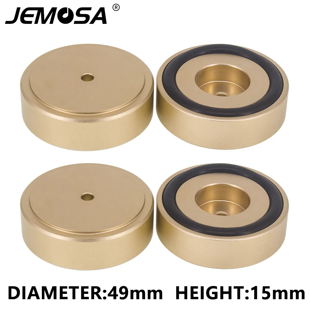 49*15 мм алюминиевые ножки усилителя амортизатор HIFI усилитель резиновые ножки ножки проигрывателя аудио динамик изоляция ножки Pad
