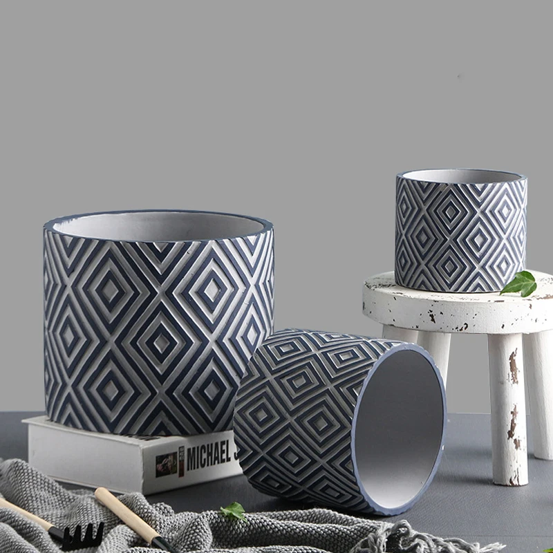 Cementowa doniczka silikonowa forma wyposażenie domu ogrody doniczkowe DIY formy do doniczek duża doniczka silikonowe formy skandynawski design
