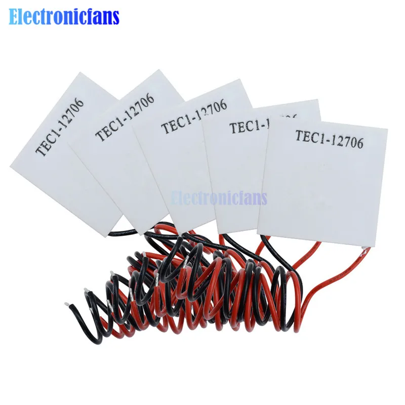 10 Stück TEC1-12706 12V 60W Thermoelektrisches Kühlmodul mit Isolierungsbaumwollunterlage Peltier-Platte zur Kühlung – Detail 3