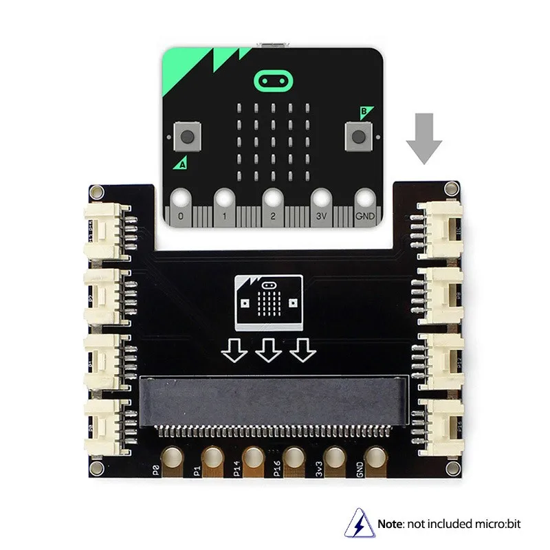 Imagem -03 - Elecrow Crowtail Steam Educacional Starter Kit para Micro:bit Aprendizagem Programação Kit Microbit Makecode Projetos com 9g Servo