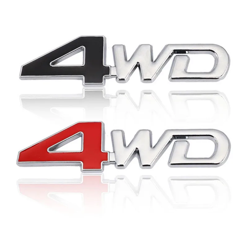 ملصق سيارة 4X4 4WD شعار زخرفة الجبهة هود مصبغة شعار شارة الخلفي الجذع سيارة الشارات لأودي ميتسوبيشي نيسان تويوتا مرسيدس BMW