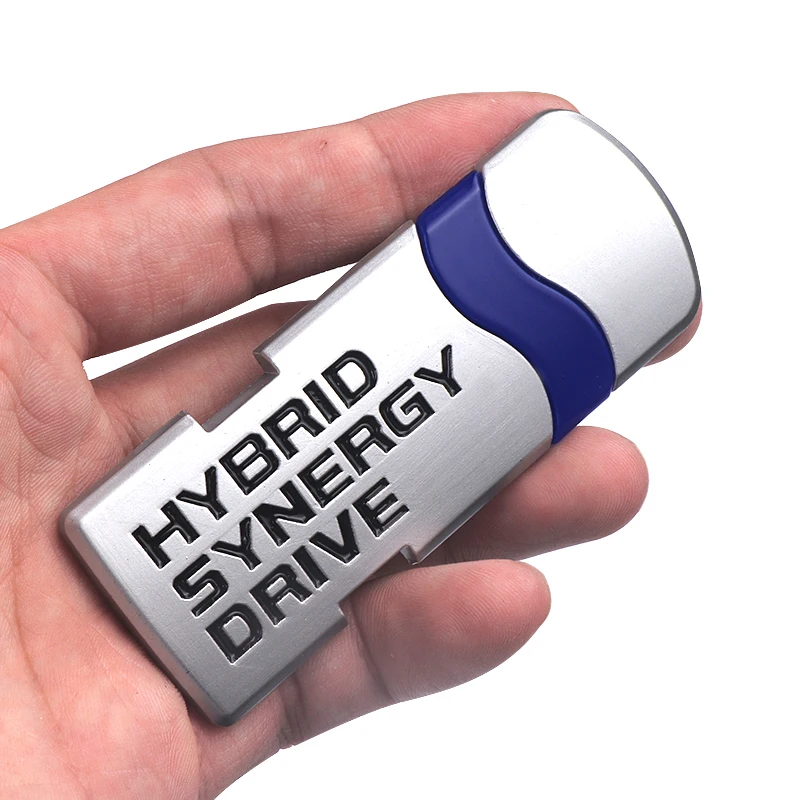 Voor Toyota hybrid synergy Drive Brief Prius Camry Rav4 Crown Auto Styling metalen Embleem Body Sticker Sticker Auto accessoires