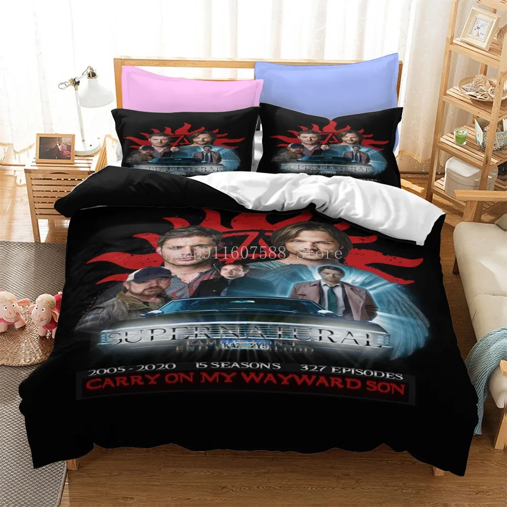 

Supernatural Bedding Set Supernatural TV Series Sam Dean Duvet Covers Comforter Cover Sets Bedclothes Bed Linen Set Decor Home