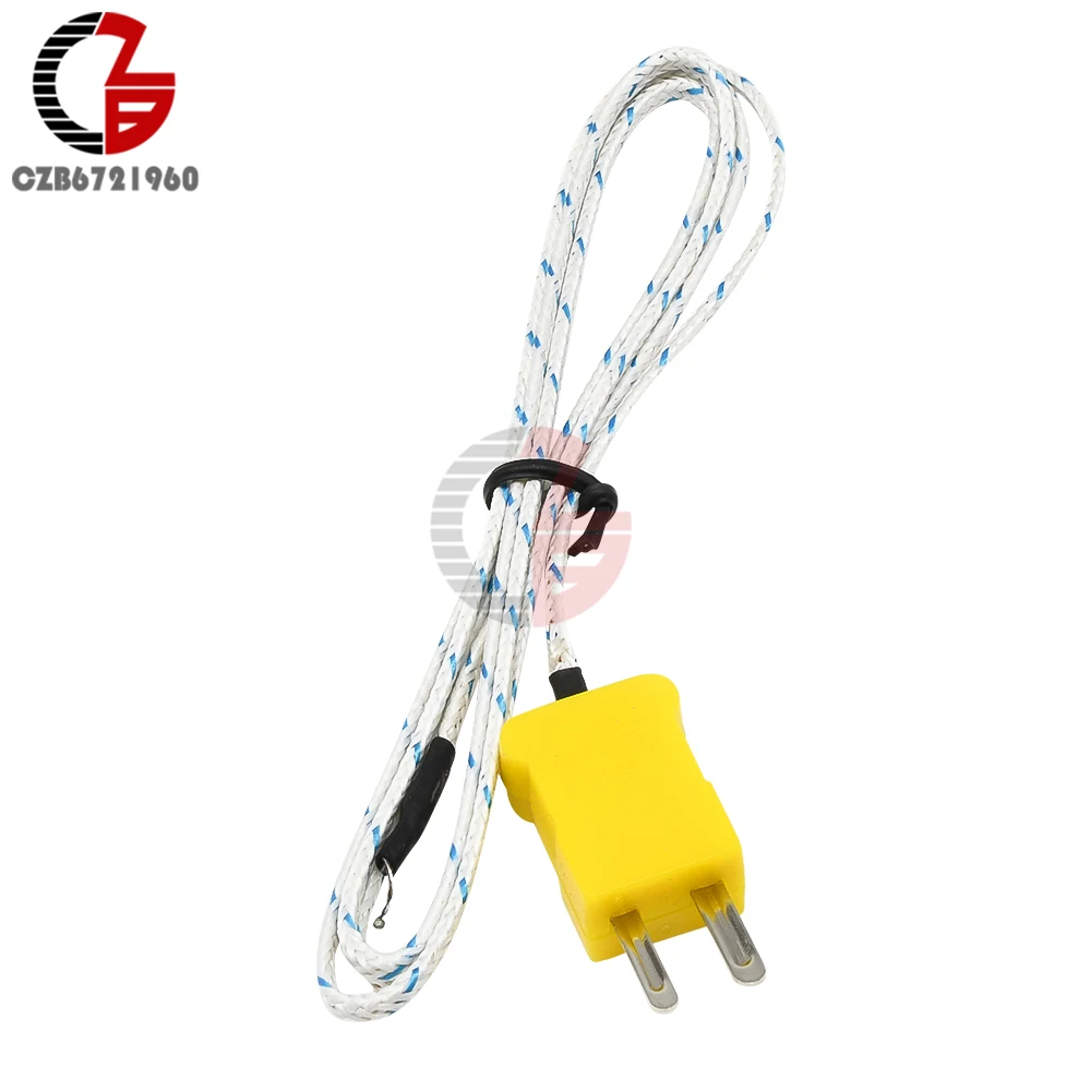 1M K Type Thermocouple Temperature Sensor Probe for Temperature Controller Thermoregulator Thermostat Thermometer