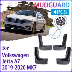 4 PCS Car MudFlaps for Volkswagen VW Jetta A7 Mk7 7 2019~2020 Mudguard Splash Guards Fender Auto Accessories