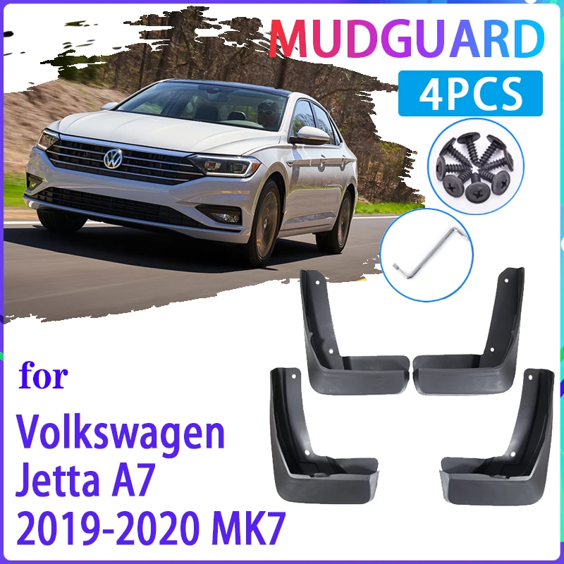 4 sztuk samochodów MudFlaps dla Volkswagen VW Jetta A7 Mk7 7 2019 ~ 2020 błotnik błotniki błotnik Auto akcesoria
