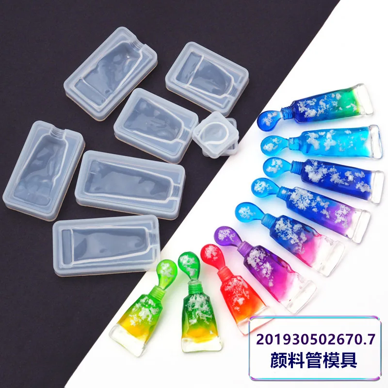 Abrasives Epoxy Resin Mold Jewelry Pigment Toothpaste Epoxy Mold Handmade Making Silicone molds for crafts for resin art diy