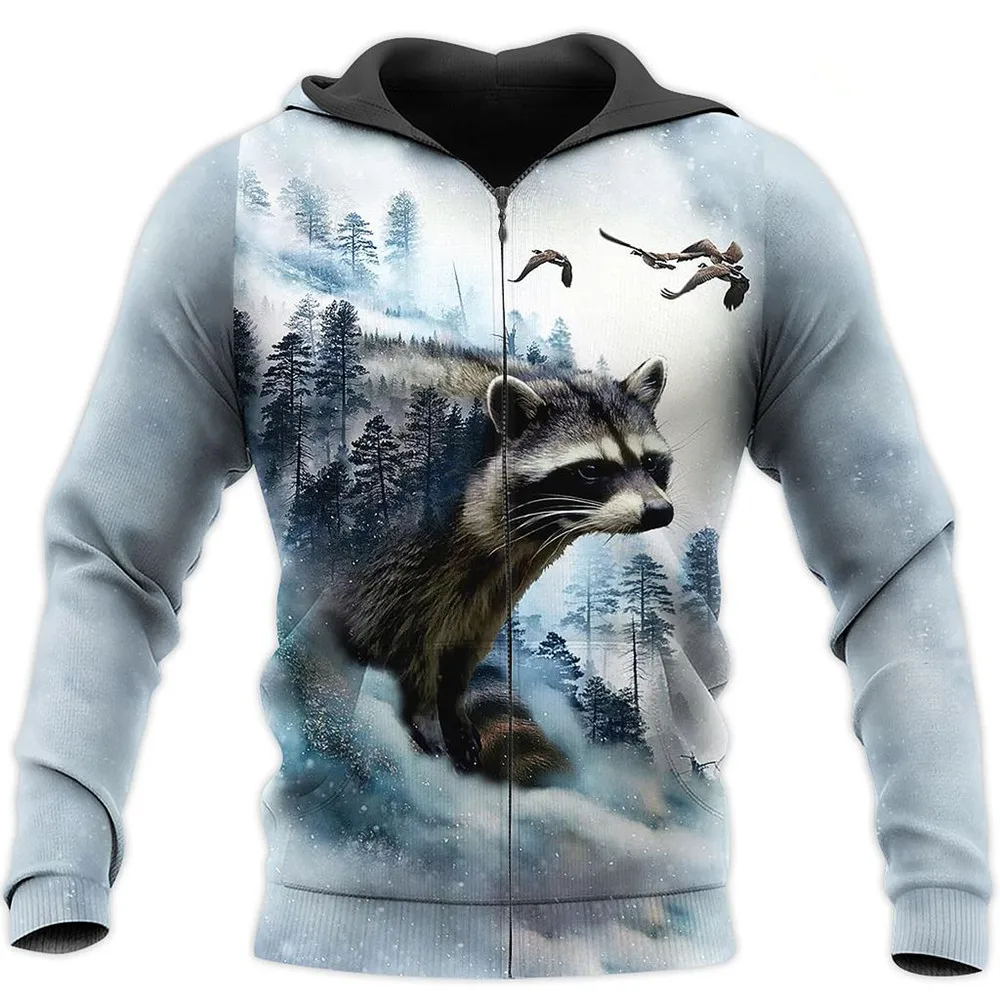 3D Hunting Art Zip Jacket Men Women Fashion Casual Hoodies Autumn Winter Hip-hop Sweatshirt