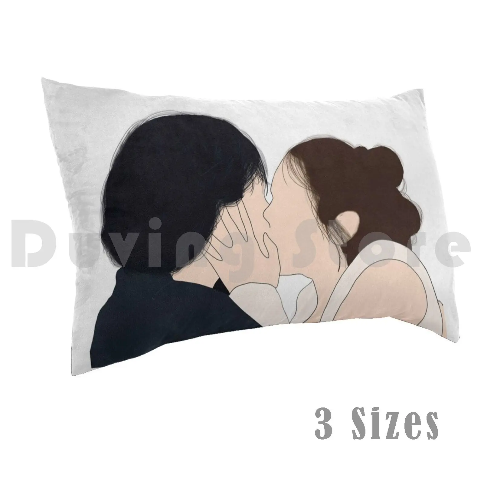 Reylo Kiss Pillow Case Printed 50x75 Ben Solo Rey Rey Skywalker Kylo Ren The Force Awakens The Last Jedi The