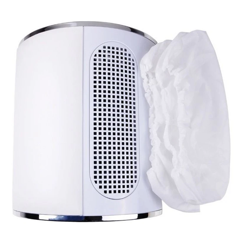 Мощная машина для пыли для ногтей, пылесос для дизайна ногтей, 40 Вт, удаление пыли и полировка ногтей, три вентилятора с фильтром, мешок для пыли