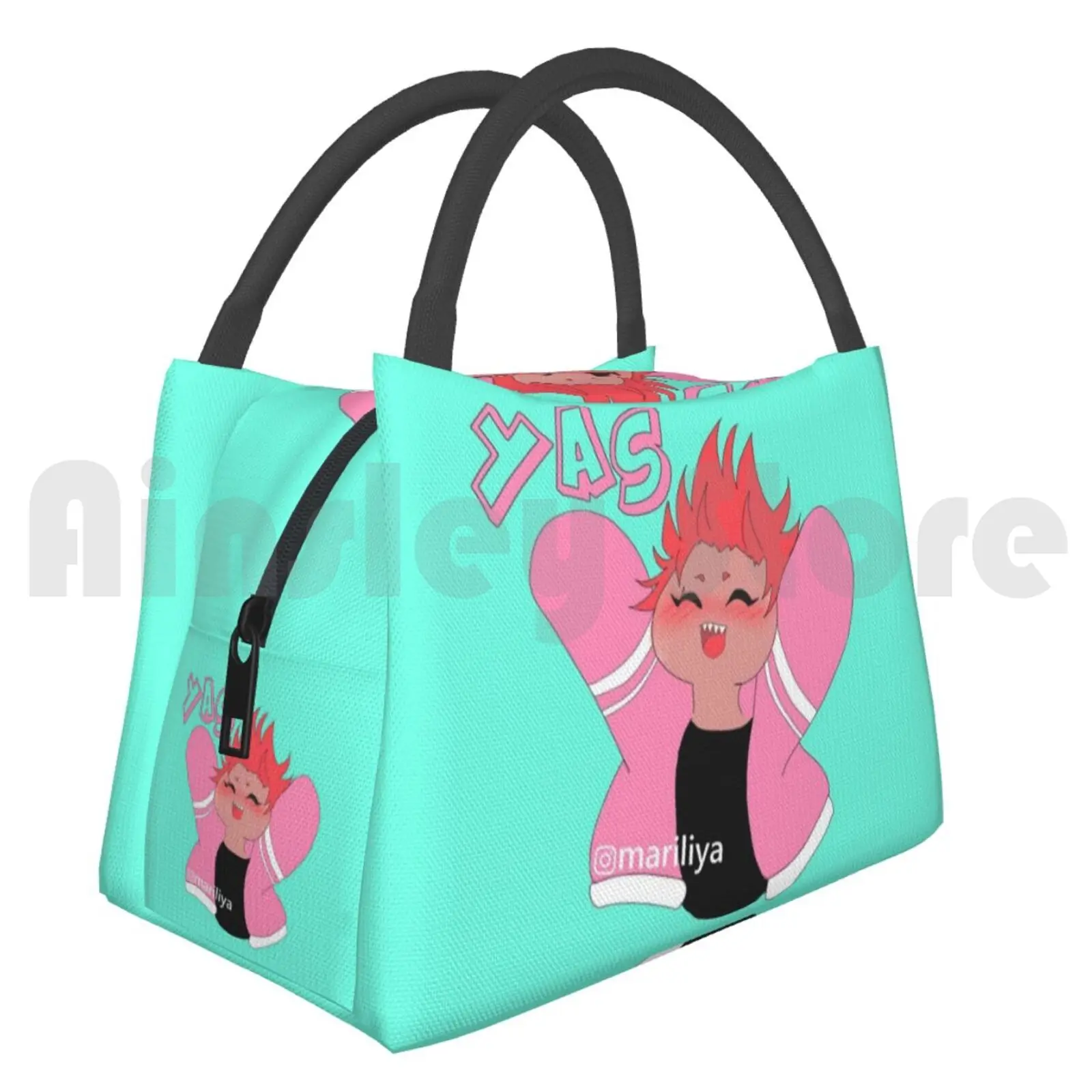 

Cooler Lunch Bag Picnic Bag Kirishima Chibi Kirishima Kirishima Eijirou Anime Fanart Color Pastel Cute Funny