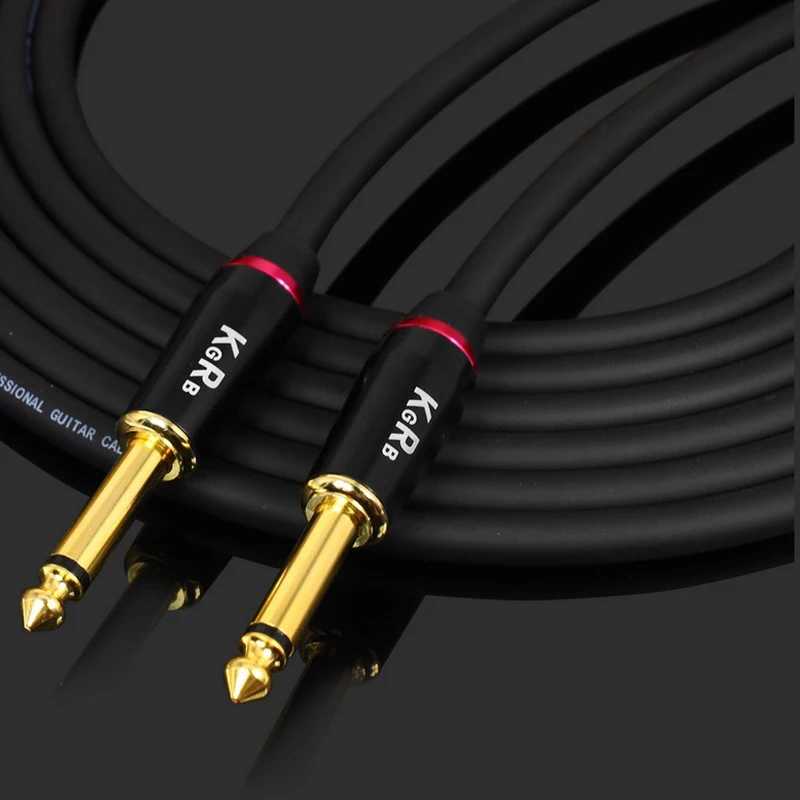 Guitar cable guitar cord electric guitar electric box drums musical instruments black fever fidelity noise reduction Audio cable