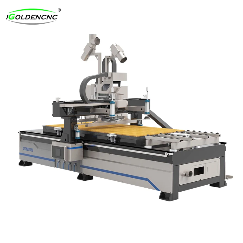 Pabrik ATC 8 Alat Linear Kayu Cnc Router Otomatis Dibuat Di Cina