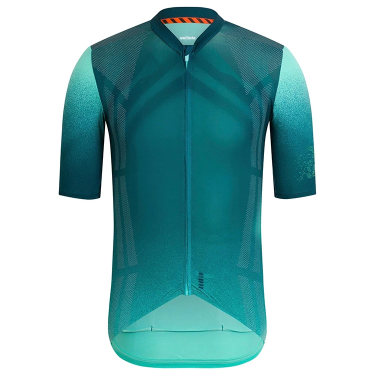 WULITOTO Men Cycling Short Sleeve Jerseys Pro Fit Imported Italian Fabric Breathable Bike Bicycle Tops Shirts