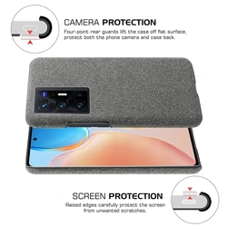 Cloth Texture Fit Case for VIVO, X70 Pro Plus, Pro +, Funda, Luxury Antiskid Cover for Vivo X 70 X70pro Plus 5G Shell