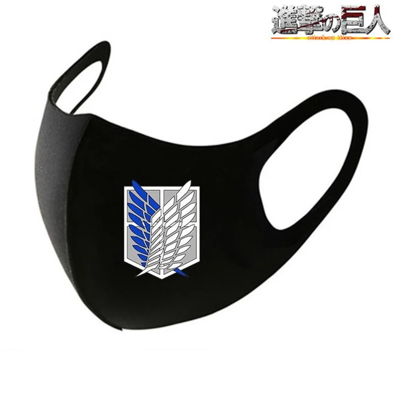 

Anime Attack on Titan Adult Mask Anti-dust Cotton Mouth Face Mask Cosplay Eren Levi Wings of Liberty Masks Halloween Cosplay