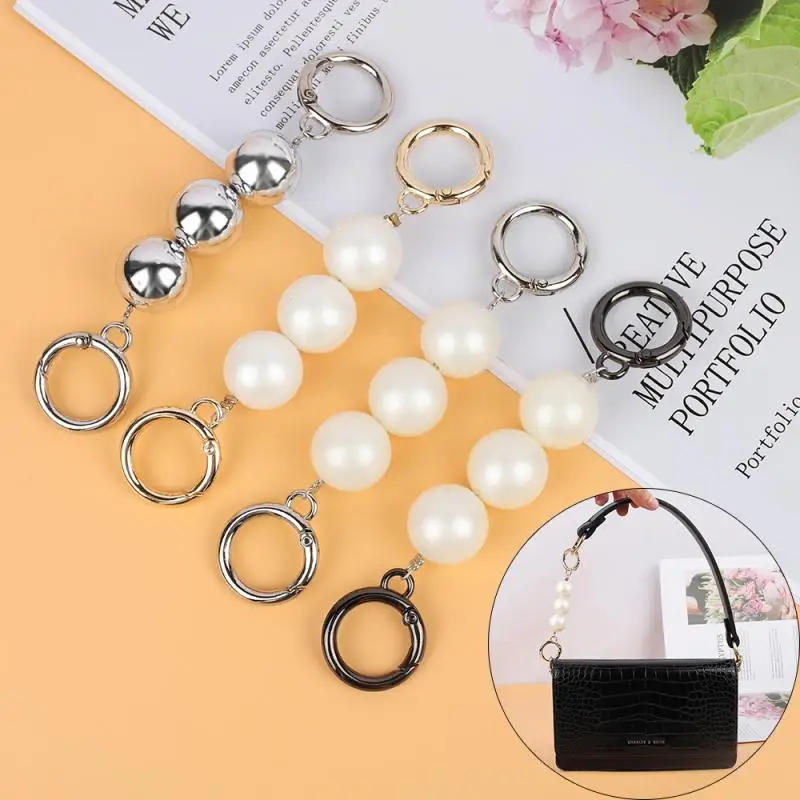 

Imitate Pearl Bag Strap Extender Accessories for Handbag Purse Belt Handles Bead Chain Women Shoulder Bag DIY Replacement Straps