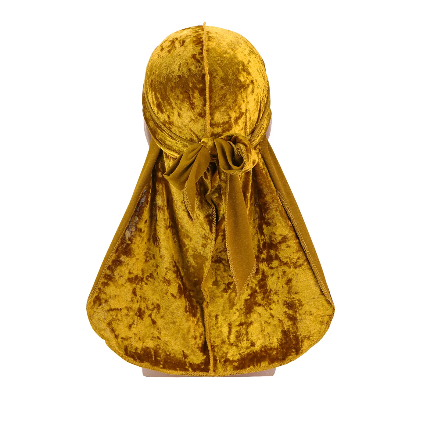 Unisex Diamond Velvet Durag Bandana für Männer Long Tail Headwrap Wave Cap Stretch Herren Doo Rag Turban Hut Hip-Hop Kopfbedeckung Caps – Detail 19