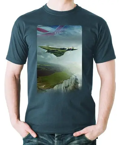 Royal Air Force Avro Vulcan Strategic Bomber Aviation Themed T-Shirt. Summer Cotton Short Sleeve O-Neck Mens T Shirt New S-3XL