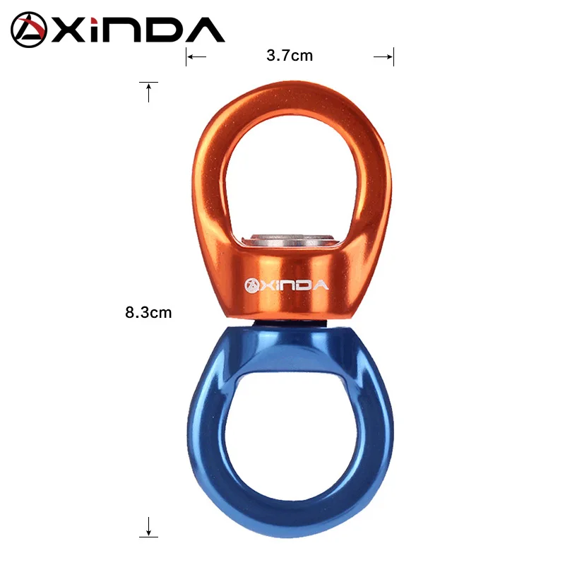 XINDA Professional Outdoor Rock Climbing Universal Wheel Fixing Device Rotary Connector High Altitude Top Yoga Universal Ring