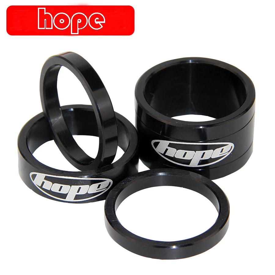 Hope T6 Aluminium Bike Headset Space Doctor Washer Mountain Bicycle Front Fork Washer Bike Stem Handlebar Spacers Ring Gasket