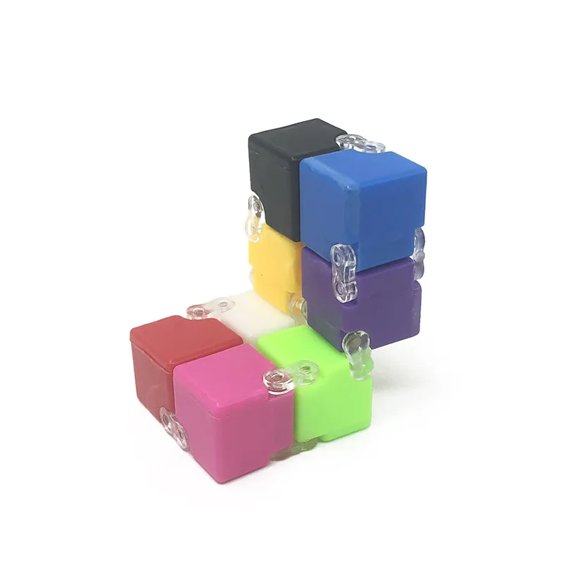 10Pcs Mini Decompressie Infinity Magic Cube Voor Volwassenen Kids Fidget Speelgoed Vinger Antistress Angst Puzzel Geschenken