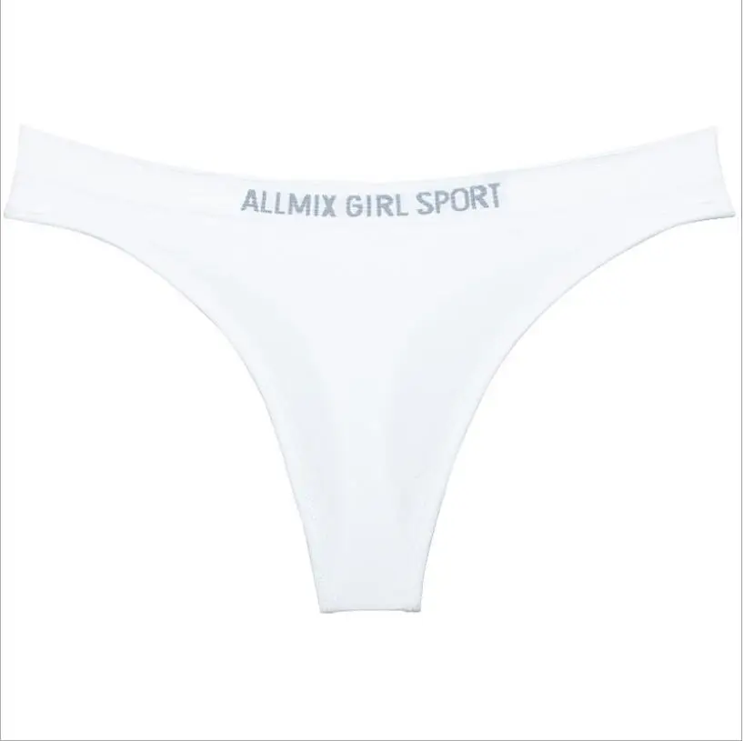 European Simple Letter Women's Thong Sexy Panties For Women Briefs Seamless Underwear Erotic Female Lingerie G-String S1357