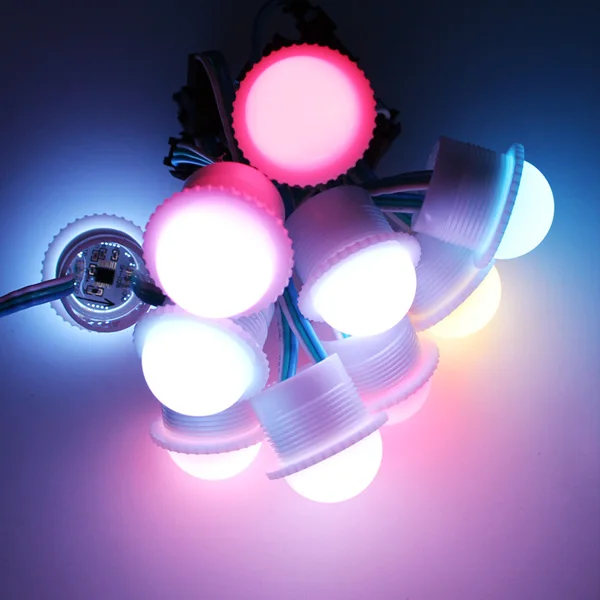 26 мм 3 светодиодный s 5050 SMD светодиодный модуль RGB пикселей WS2811 на рождественскую тематику, раздел-светильник парковый аттракцион цифровой знак полный Цвет лампы 12V светодиодные лампы