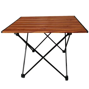 2021 новый оригинальный стол для кемпинга Сверхлегкий складной стол с алюминиевой столешницей и сумкой для переноски барбекю коричневого цвета
