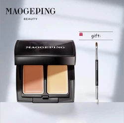 MAOGEPING Beauty Flawless Double Color Concealer Cream 1.8g*2 High Coverage Long-Lasting Face Makeup Moisturizing Cosmetics