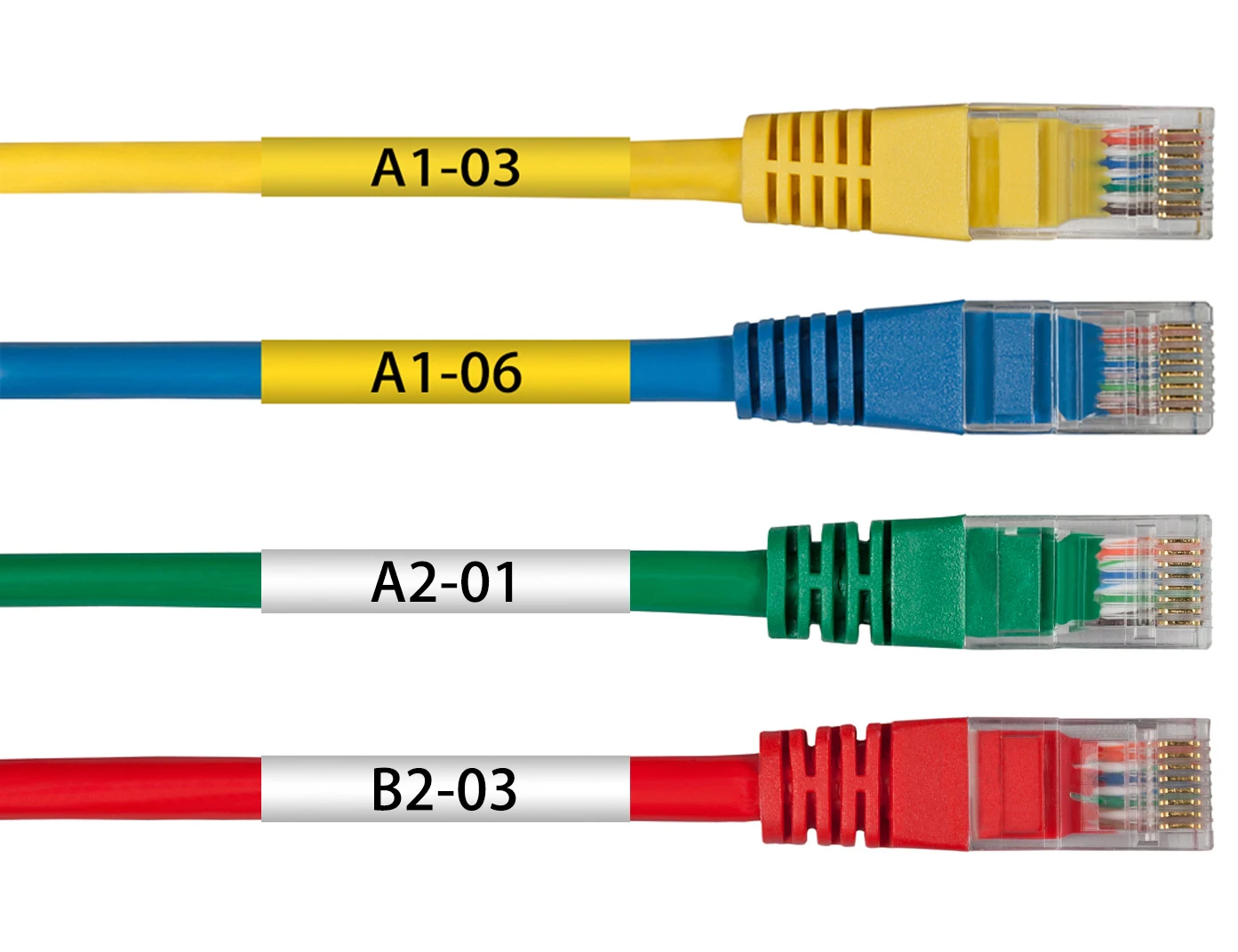 Fita do tubo do psiquiatra do calor para Dymo RHINO 5200, 6-24mm IND, preto no branco, preto no amarelo, 18051, 18052, 18053, 18054, 18055, 18056,