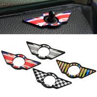 1Pair For Mini Cooper S JCW One Clubman R55 R56 R57 R58 R59 Roadster Car Window Door Pin Lock Stickers Decor Auto Accessories