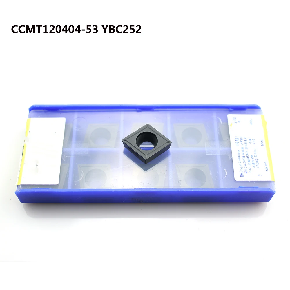 10pcs CCMT120404 CCMT120408 HM YBC251 YBC252 High-quality carbide blade inner hole boring tool for steel