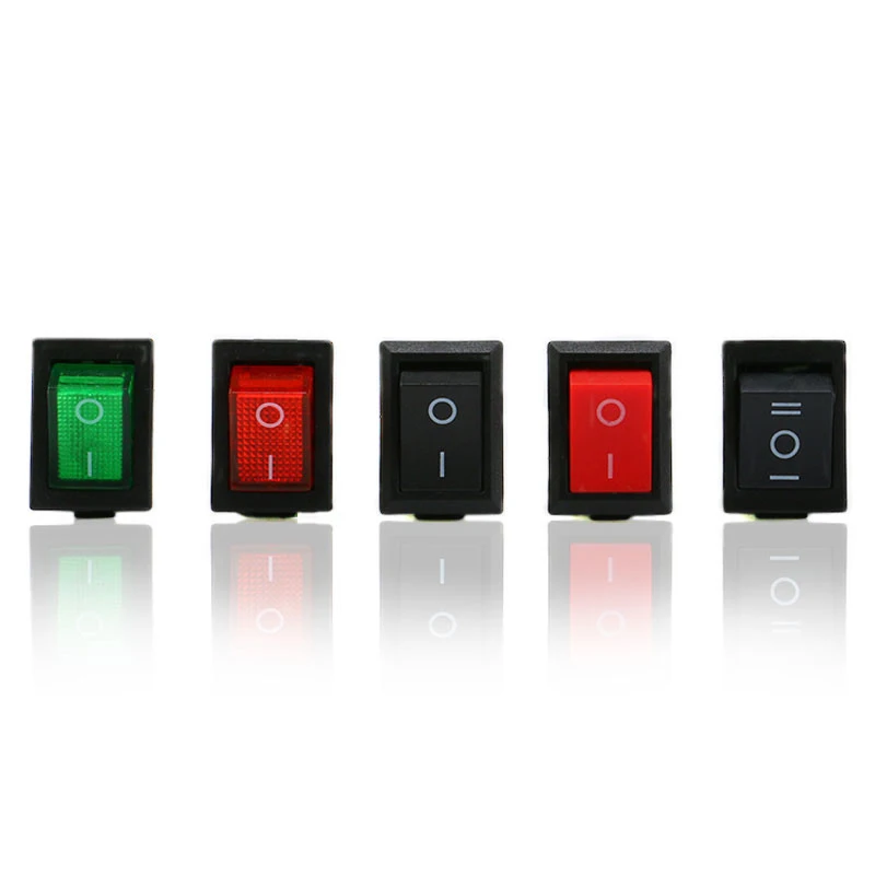 10pcs XL601 series ship type/round rocker power switch button switch accessories 2/3/4/6 feet with light