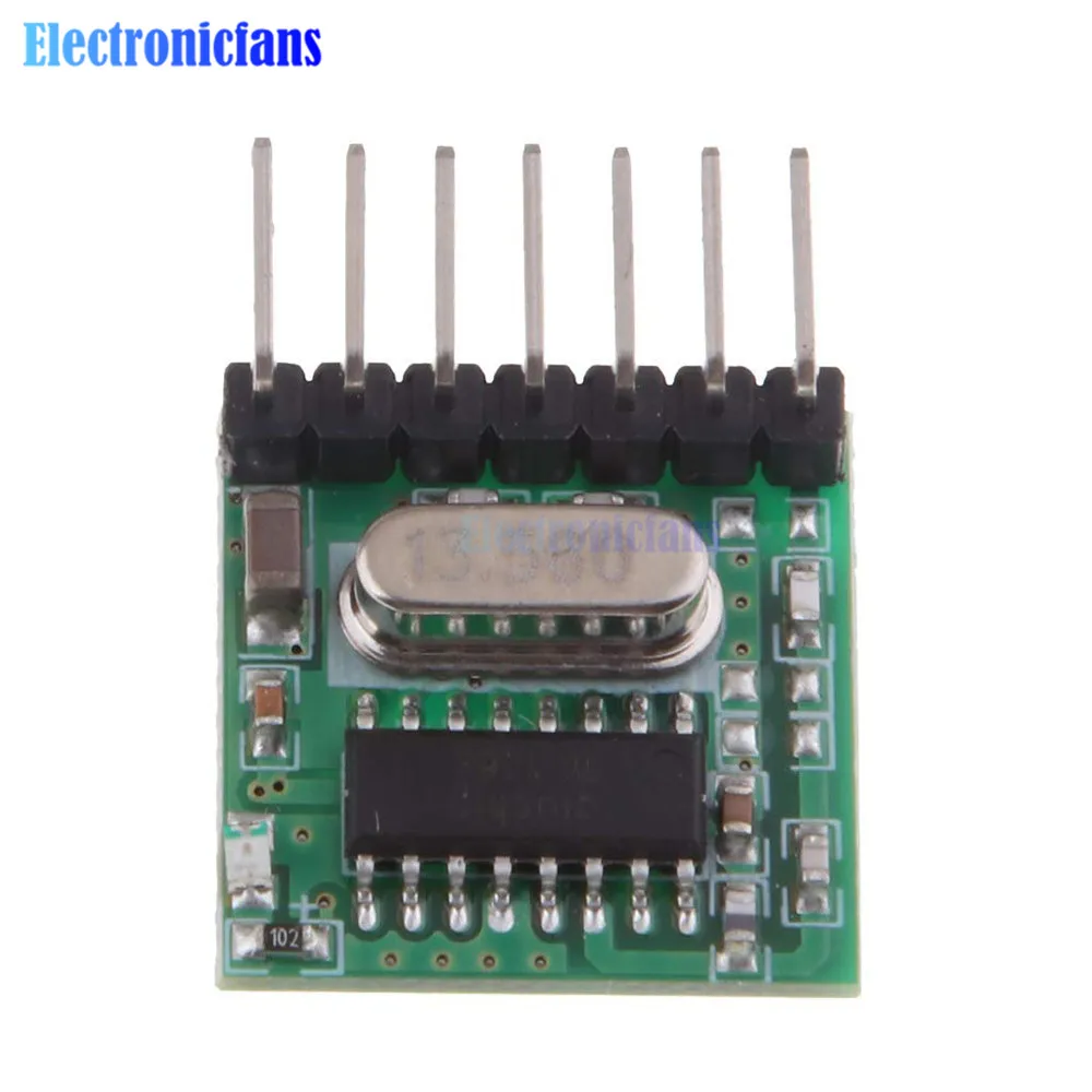 433-MHz-Funk-Sender + Dekodierungs-Empfängermodul, 4-Kanal-Ausgang für Fernbedienungen, breiter Spannungsbereich, Codierung – Detail 15
