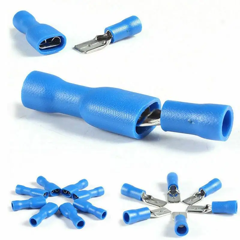 40-300 pcs terminale a crimpare isolato assortito terminale a crimpare filo elettrico Set di terminali a pressione fredda rosso blu giallo