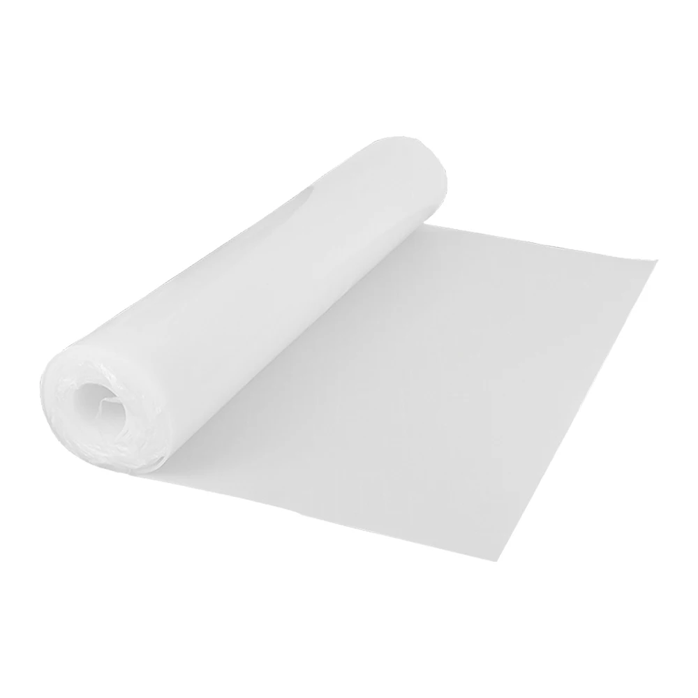 500X500MM Silicone Rubber Sheet 1/2/3/4/5MM Translucent Plate Mat White High Temperature Resistance Rubber Pad