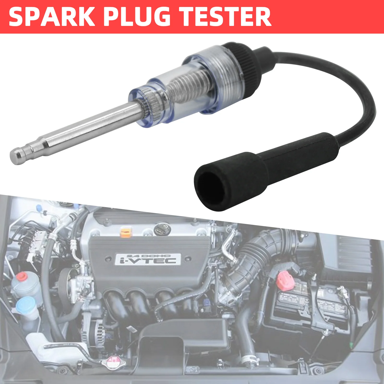 

Newest Car Ignition Spark Tester Spark Plug Ignition System Coil Engine In Line Auto Diagnostic Tester Tool