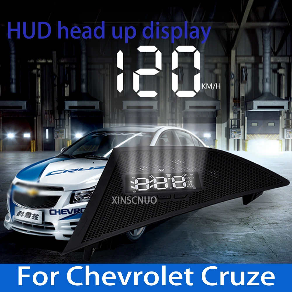 

XINSCNUO OBD For Chevrolet Cruze 2014-2018 Car HUD Head Up Display Speedometer Projector Safe Driving Screen Airborne computer