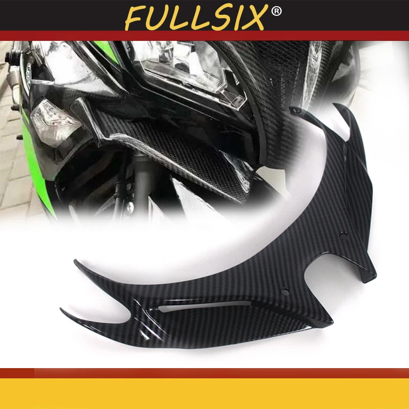 

Motorcycle Front Fairing Aerodynamic Winglets carbon fiber Cover Protection Guards FOR KAWASAKI Ninja 250 Ninja 400 2018 2019