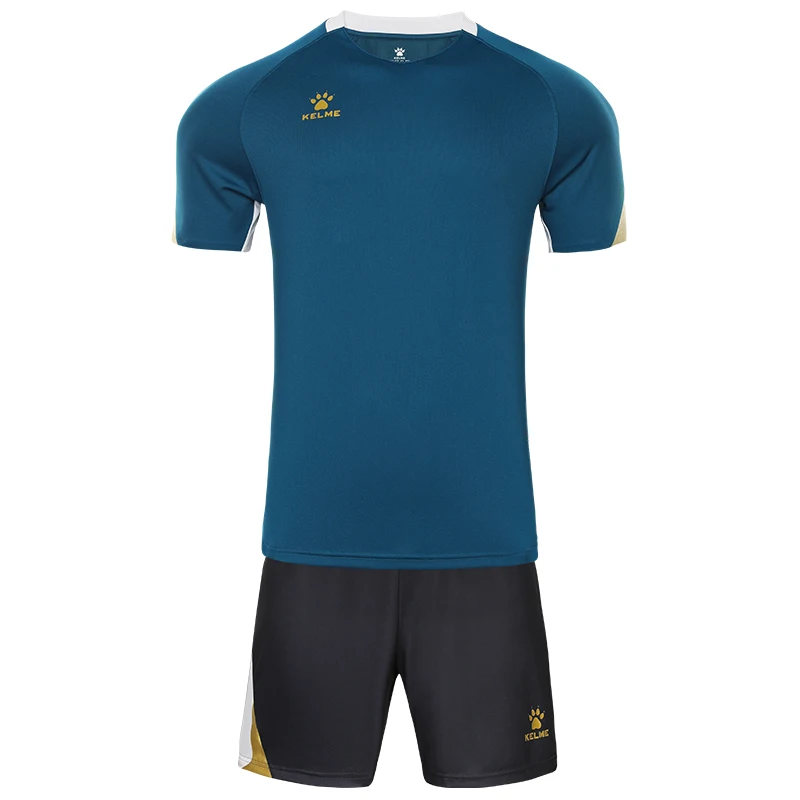 KELME Fußball Trikots Männer Fußball UniformsTracksuit Sportswear Anpassen Fußball Team Shirt Kurzarm Fußball Anzug 8151ZB1004