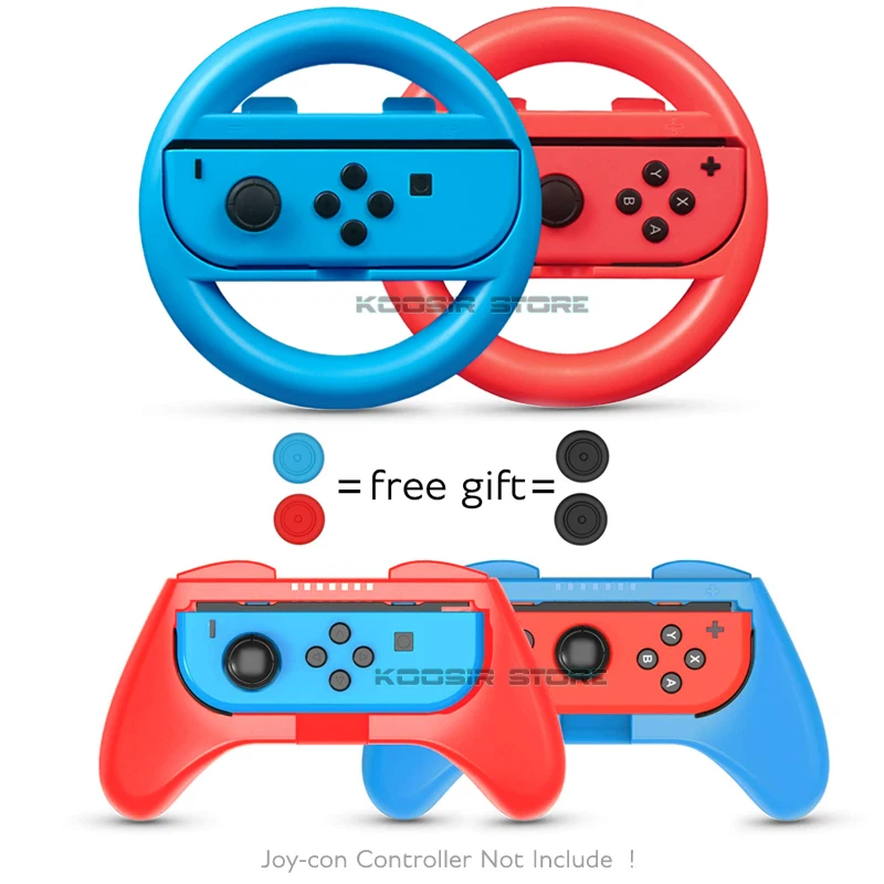 Nintend スイッチアクセサリーセットジョイコンレーシングステアリング