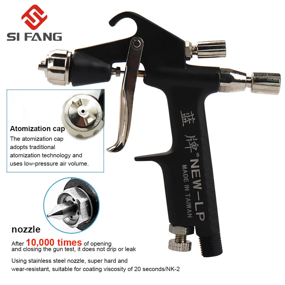 Professional Pneumatic Spray Gun 0.5MM Nozzle Mini Air Paint Spray Guns Airbrush for Automotive Repair Painting