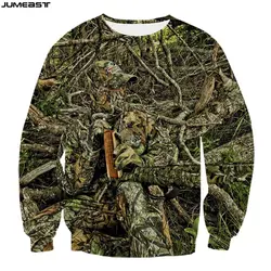 Jumeast Men Women 3D Sweatshirt Hunting Hunter Camouflage Oversized Fashion Long Sleeve T Shirt Spring Autumn Pullover Tops Tees