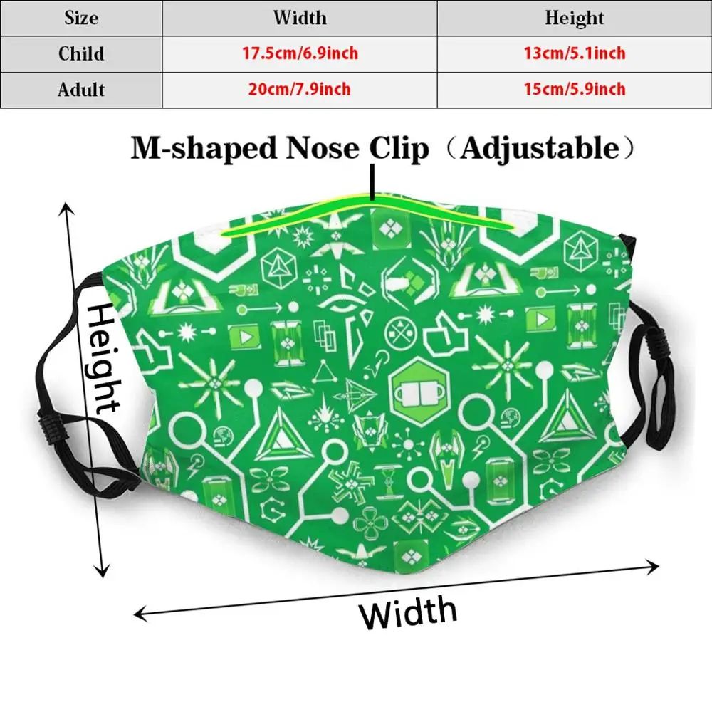 Enlightened Party Print Washable Filter Anti Dust Mouth Mask Ingress Enlightened Ingress Enlightened Glyph Link Amp Enlightened